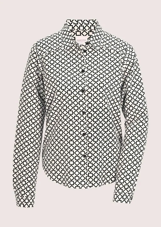 MADELEINE Hemdbluse »Bluse Elegante Viskosebluse mit Grafik-Print«
