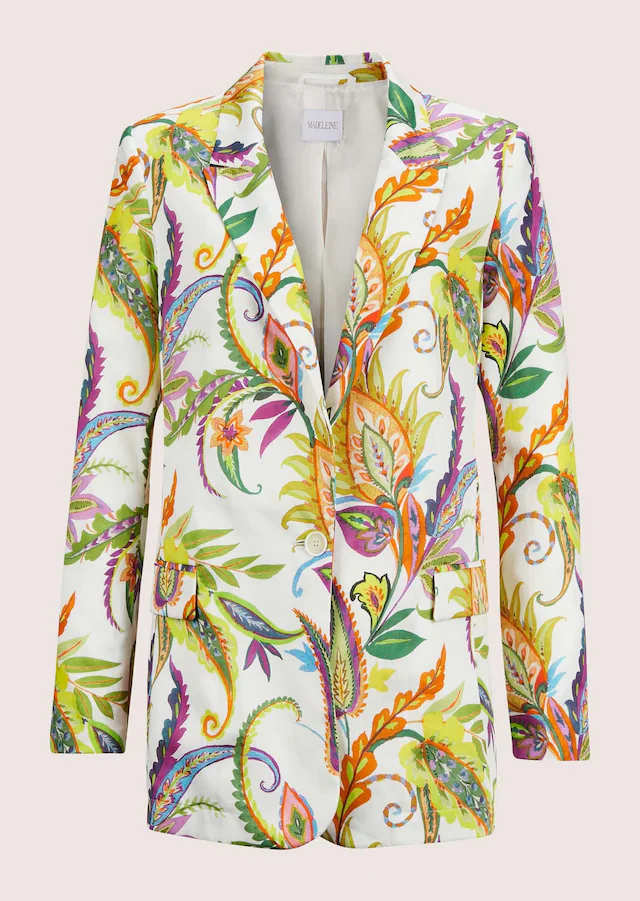 MADELEINE Jackenblazer »Blazer Eleganter Damenblazer mit Reverskragen« Hautsympathische Baumwolle
