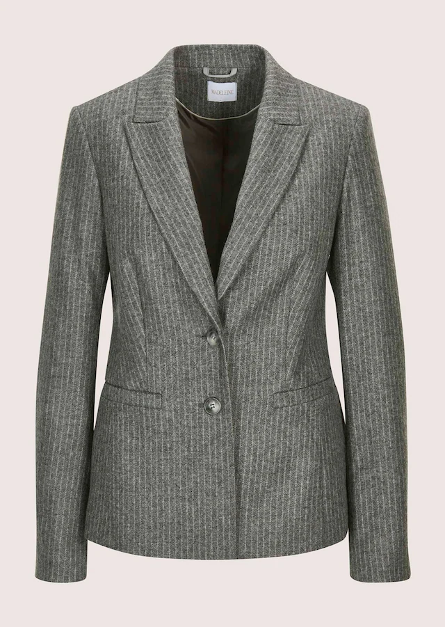 MADELEINE Jackenblazer »Blazer Eleganter Einreiher mit Kreidestreifen« Stilvolles Kreidestreifen-Design
