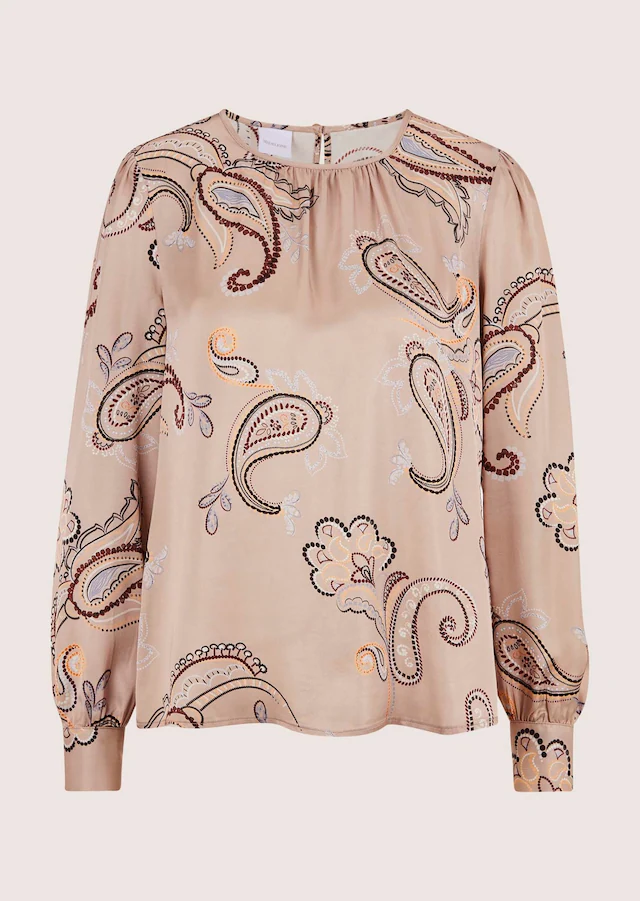 MADELEINE Langarmbluse »Bluse Elegante Viskosebluse mit Knopfverschluss«