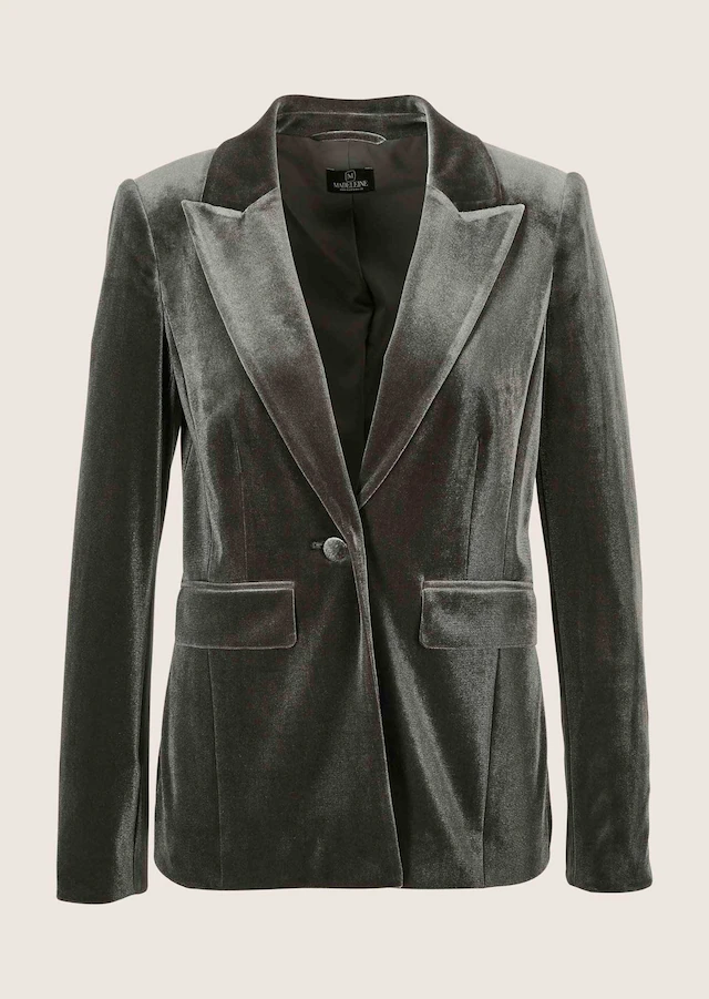 MADELEINE Jackenblazer »Samtblazer Eleganter Samtblazer mit breitem Revers« Samt