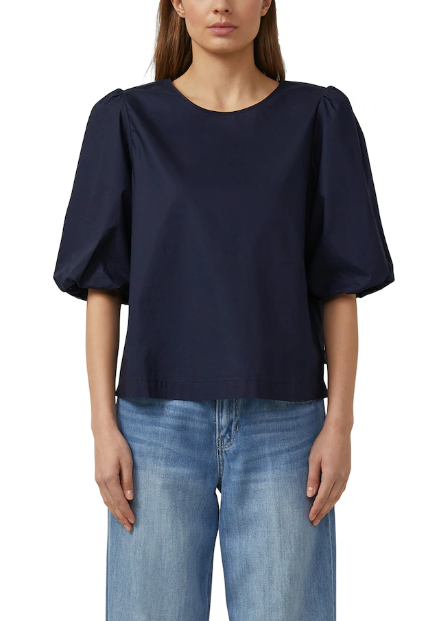s.Oliver Schlupfbluse mit weitem Hallbarm und Knopfvershcluss