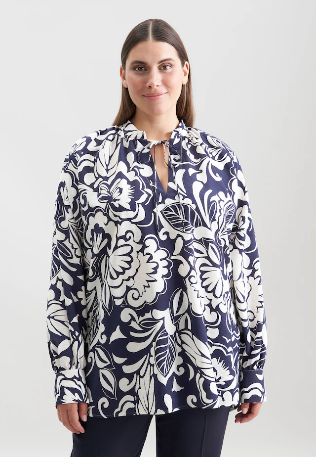 seidensticker Schlupfbluse »Schwarze Rose« 1/1 V-Neck Druck