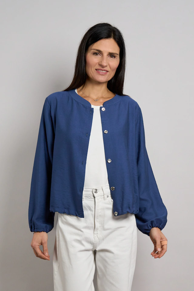 Seidel Moden Blusenjacke »Otto exclusiv« ohne Kapuze mit Knopfleiste - Viskose - MADE IN GERMANY
