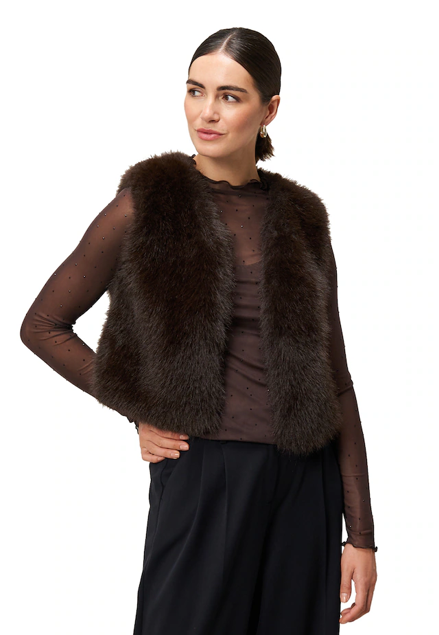 Zero Jackenblazer »Damen in Felloptik« Plain/ohne Details
