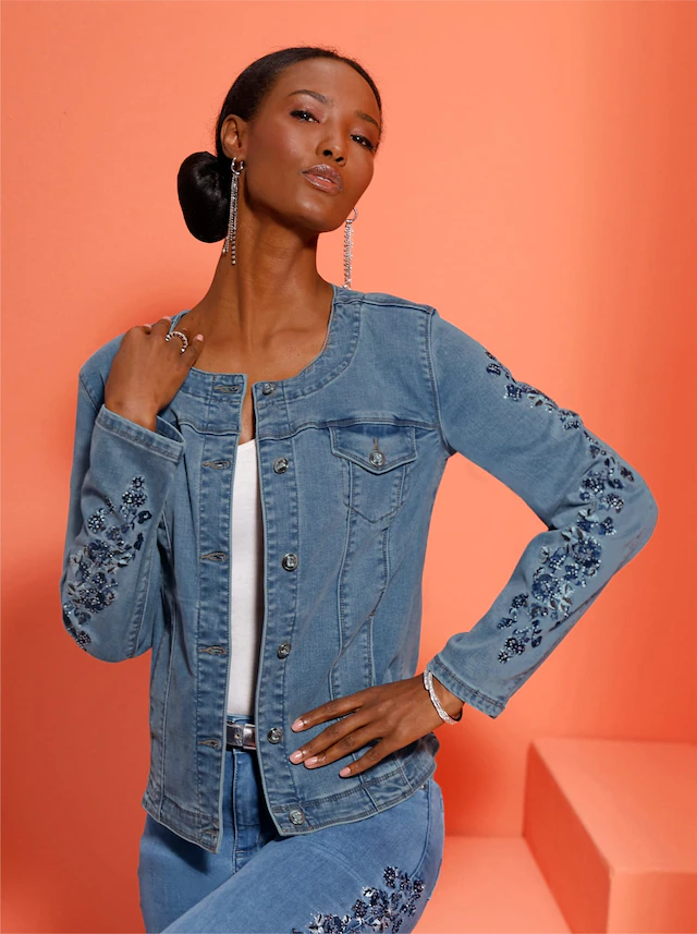 creation L Jeansblazer »Lyocell-Baumwoll-Jeansblazer«