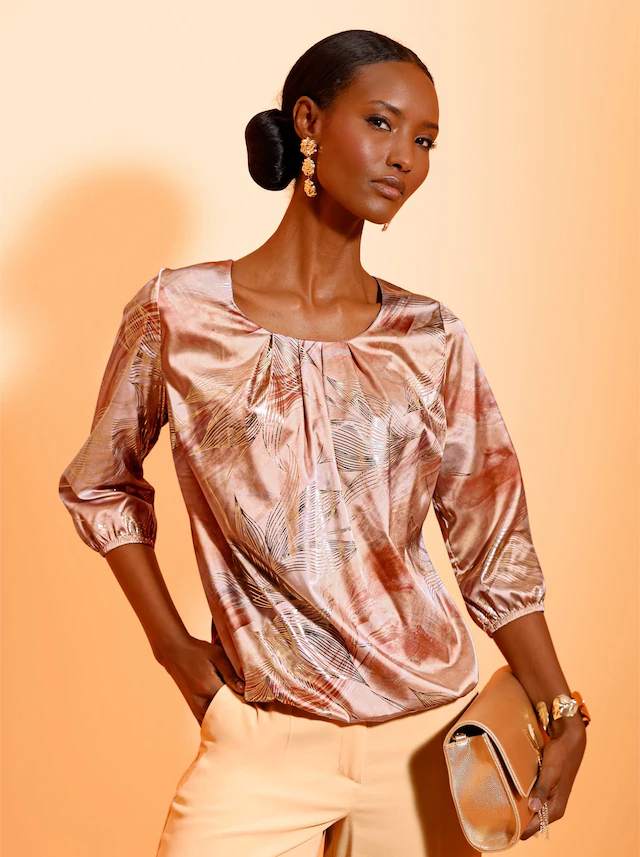 creation L Satinbluse