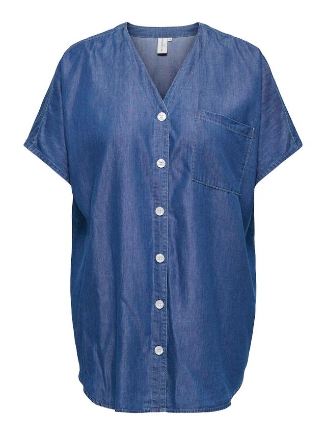 ONLY CARMAKOMA Kurzarmbluse »CARBEA S/S TUNIC DNM GUA«