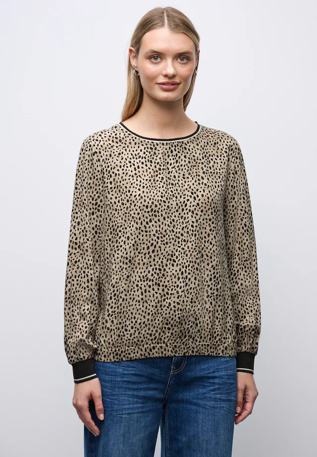 STREET ONE Langarmbluse mit Leoprint