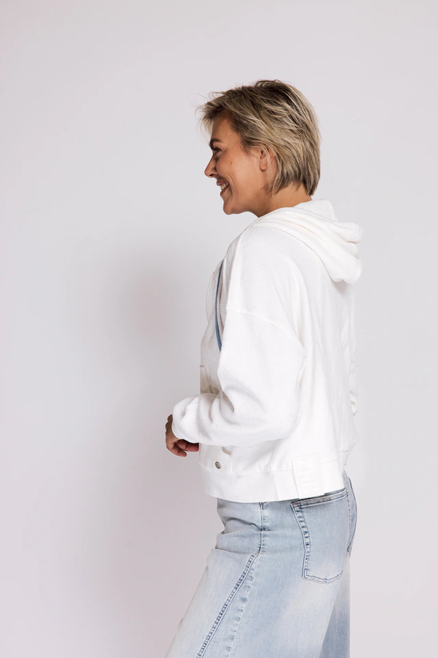 Zhrill Sweatblazer »RATANA« lässiger Look, hüftlange Schnittform, mit Kängurutasche