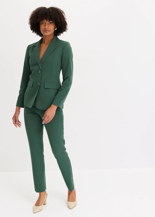 bonprix Hosenanzug »Hosenanzug 2-tlg« Set, 2 tlg. regular fit Regular Fit, mit Elasthan-Anteil, verschiedene Konfektionsgrößenn
