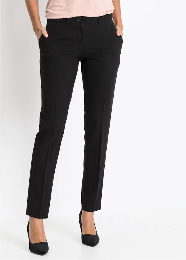bonprix Anzughose Slim fit Passform, mit Stretchanteil, mit Bügelfalte