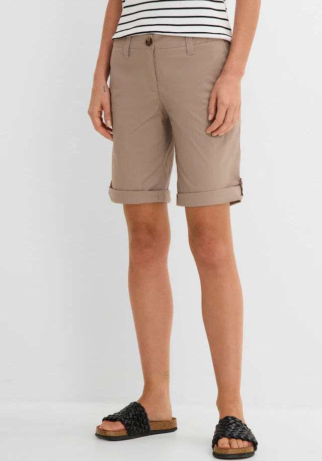 bonprix Bermudas »Stretch Bermuda« mit krempelbaren Beinen, Regular Fit
