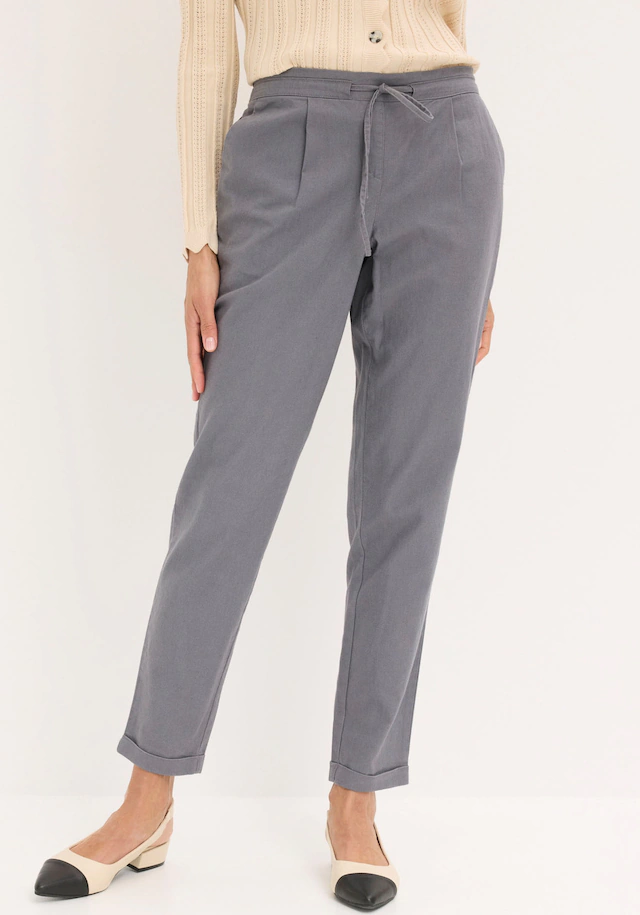 bonprix Leinenhose »Leinenhose« aus Leinen und Baumwolle, Regular Fit, mit elastischem Gummibund
