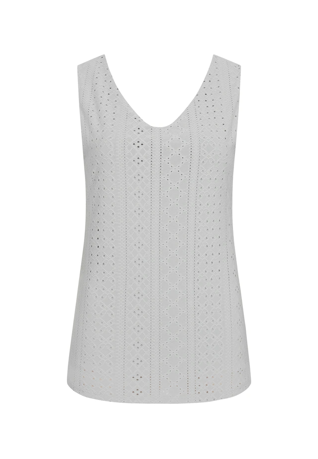 CLOUD 5IVE Klassische Bluse »CLOUD 5IVE Top mit Lochmuster und hinten offen in Wickeloptik«
