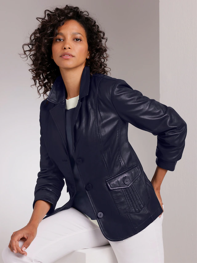 Mainpol Lederblazer »Lammnappa-Lederblazer«