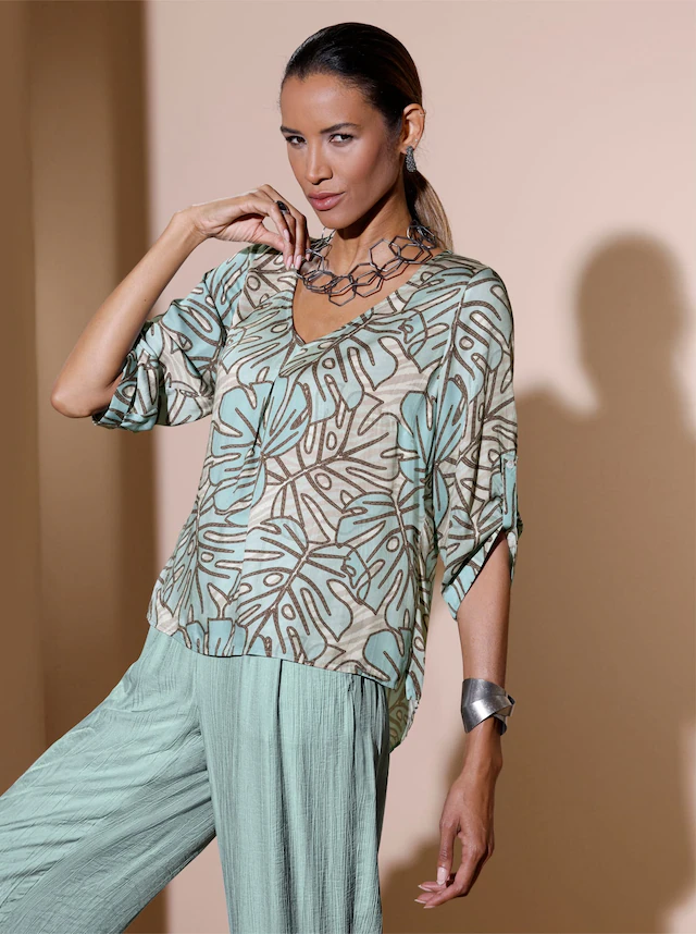 creation L Druckbluse