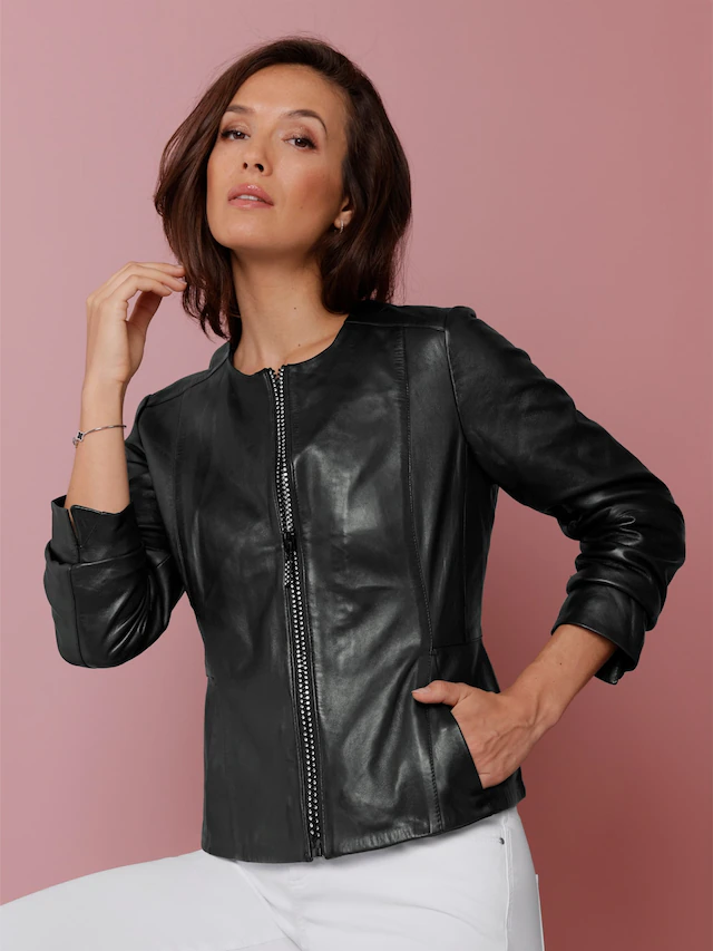Mainpol Lederblazer »Lammnappa-Lederblazer«