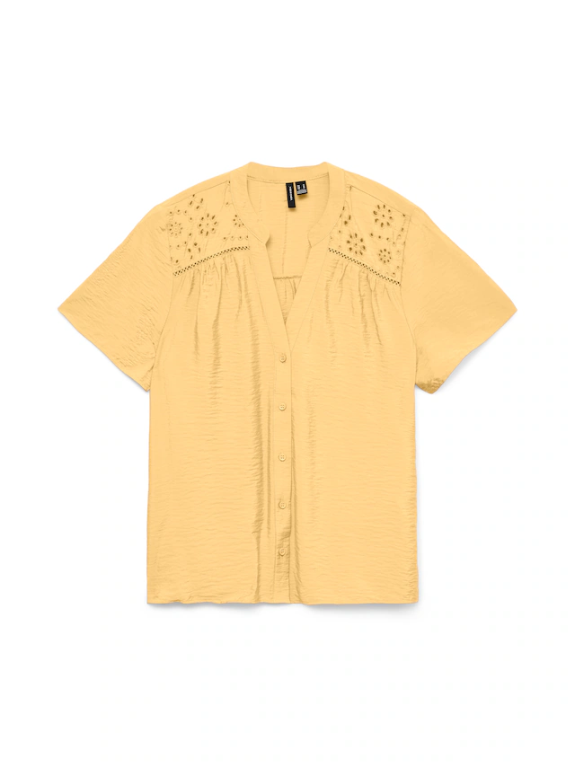 Vero Moda Kurzarmbluse »VMJOSIE SS EMB TOP WVN« Viskosemischung