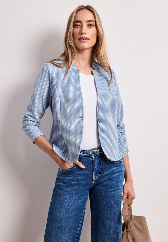 STREET ONE Jackenblazer mit Struktur aus Jersey