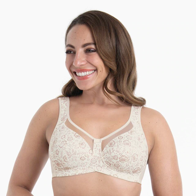 Anita since 1886 Bügelloser BH »Clara Art« mit Formblende, dreigeteilte Cups, mit Komfortträger, feminin, bequem