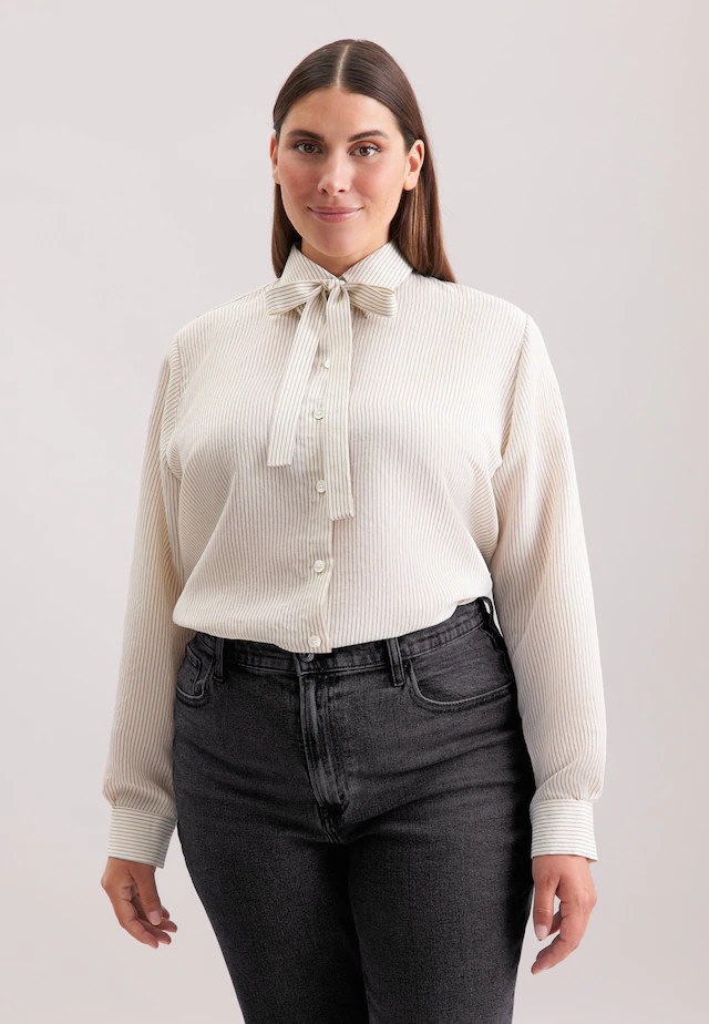 seidensticker Hemdbluse »Schwarze Rose« 1/1 Kragen Gestreift