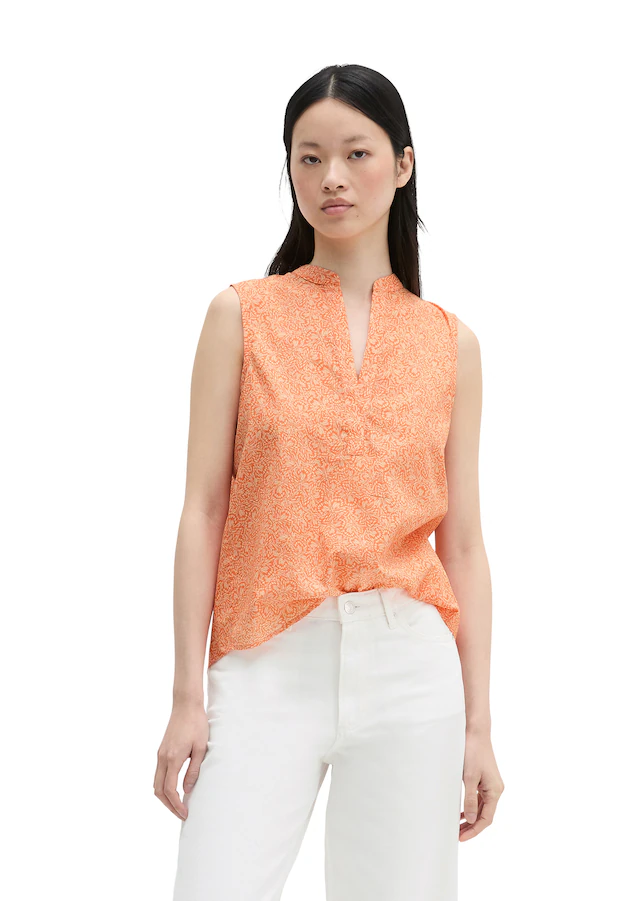 Marc O'Polo Blusentop loose aus bedrucktem Baumwoll-Voile
