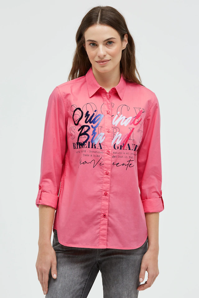 SOCCX Langarmbluse im Turn-Up-Look