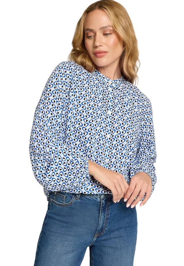 Zero Klassische Bluse »Damen mit grafischem Print«