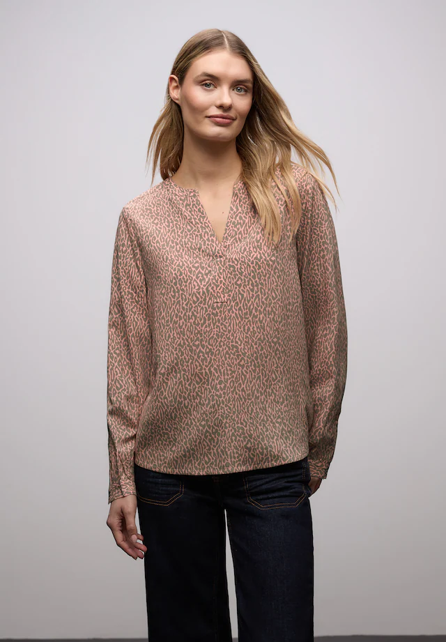 STREET ONE Langarmbluse mit Leoprint