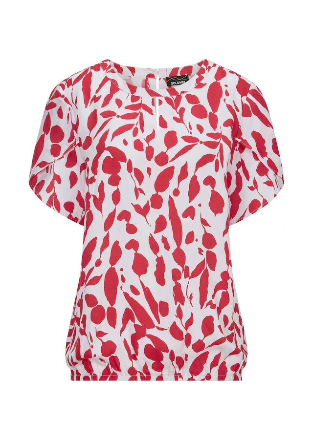 GOLDNER Satinbluse »Viskosebluse mit Tulpenärmeln« Two in One