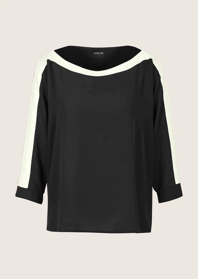 MADELEINE Langarmbluse »Blusenshirt Businessbluse im Colour Blocking-Stil« Colourblocking