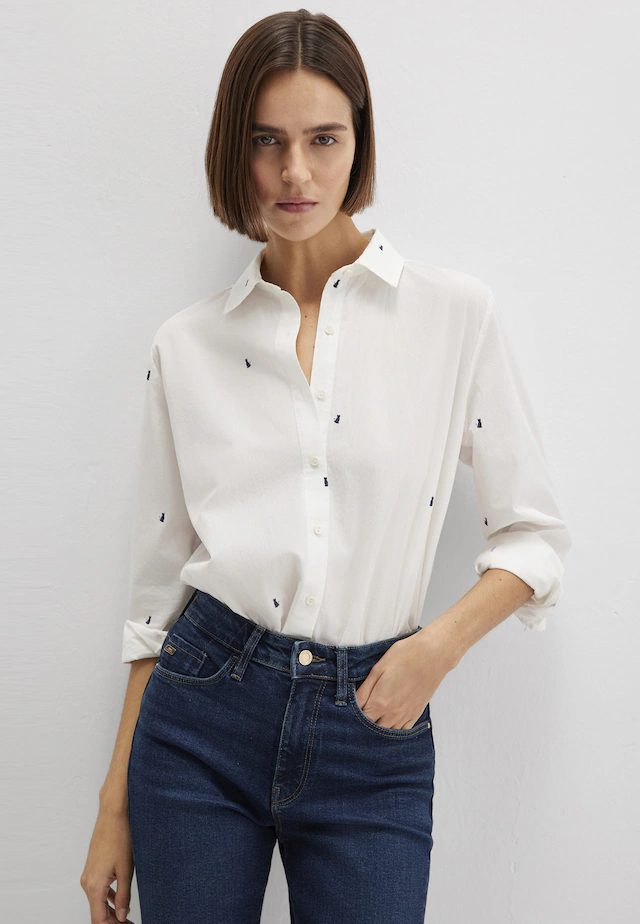 Mavi Klassische Bluse »LONG SLEEVE WOVEN SHIRT« Bluse Langarm