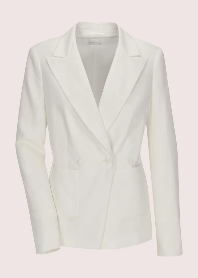 MADELEINE Jackenblazer »Blazer Eleganter Zweireiher mit Reverskragen« Ärmel mit Schlitz
