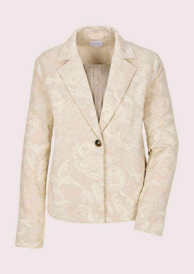MADELEINE Jackenblazer »Blazer Kurzblazer mit edler Stickerei« edel bestickt