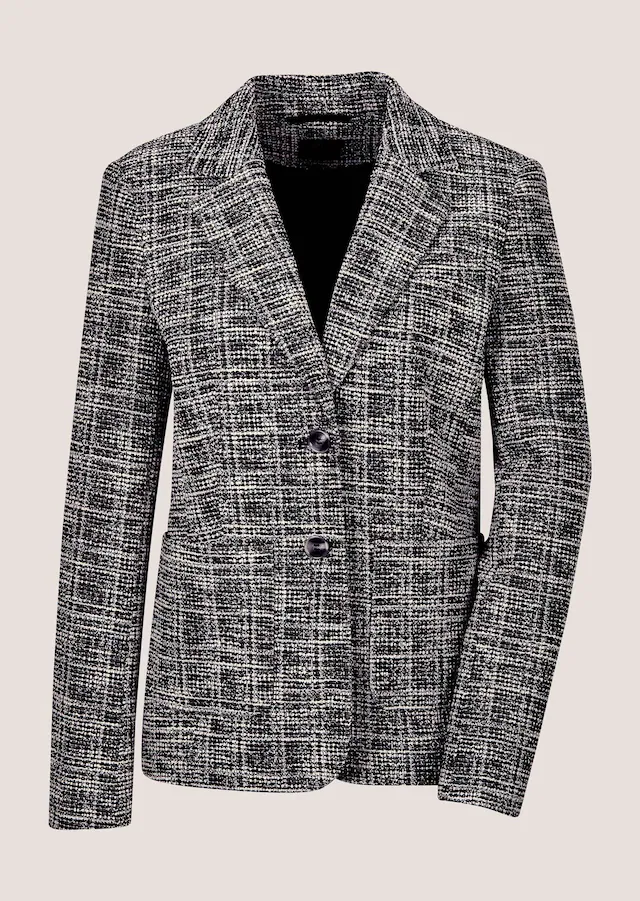 MADELEINE Jackenblazer »Tweedblazer Jerseyblazer mit Reverskragen« Tweed-Optik, Jerseyblazer