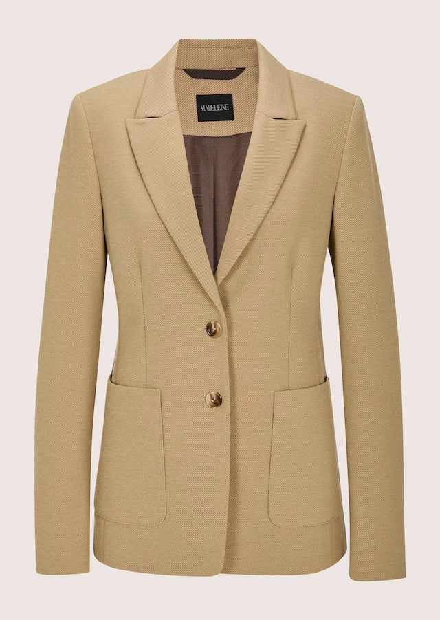 MADELEINE Jackenblazer »Blazer Jerseyblazer mit Reverskragen« Formgebende Abnäher