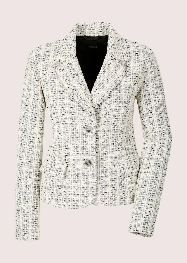 MADELEINE Jackenblazer »Blazer Tweed-Blazer mit Reverskragen« Tweedblazer mit Glanzeffekt