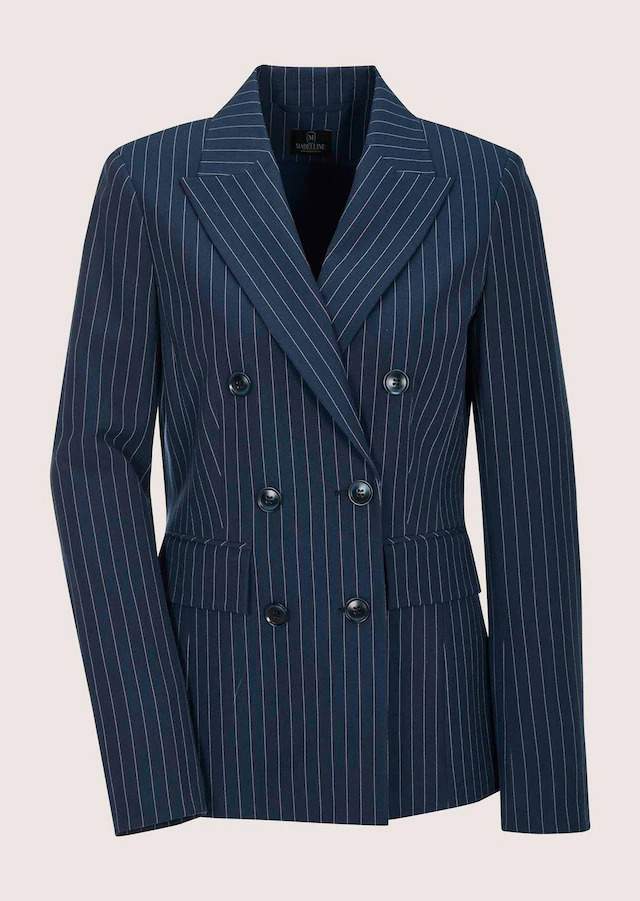 MADELEINE Jackenblazer »Blazer Longblazer mit Nadelstreifen« Doppelt gesetzte Knopfleiste