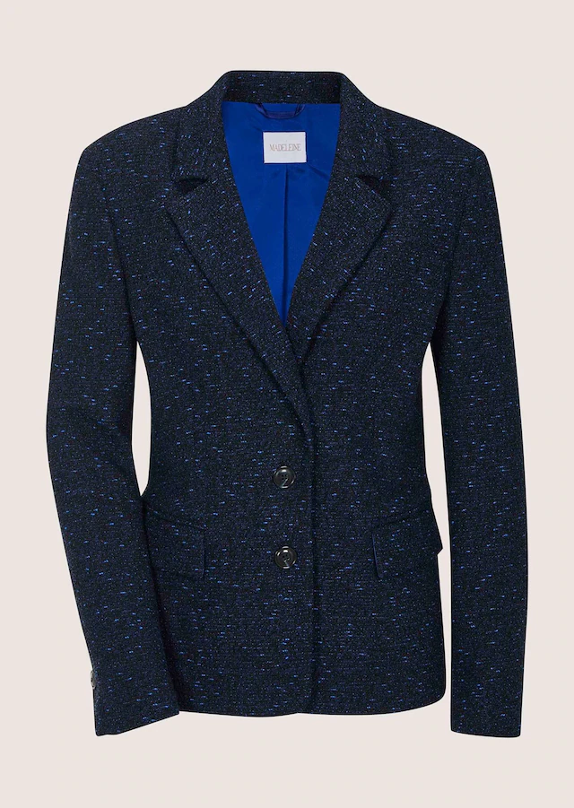 MADELEINE Jackenblazer »Blazer Tweed-Blazer mit Glanzeffekt« Tweedstruktur