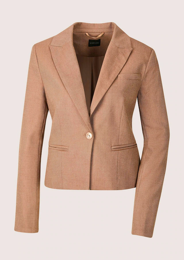 MADELEINE Jackenblazer »Blazer Kurzblazer mit Ein-Knopf-Verschluss« Ärmelschlitz