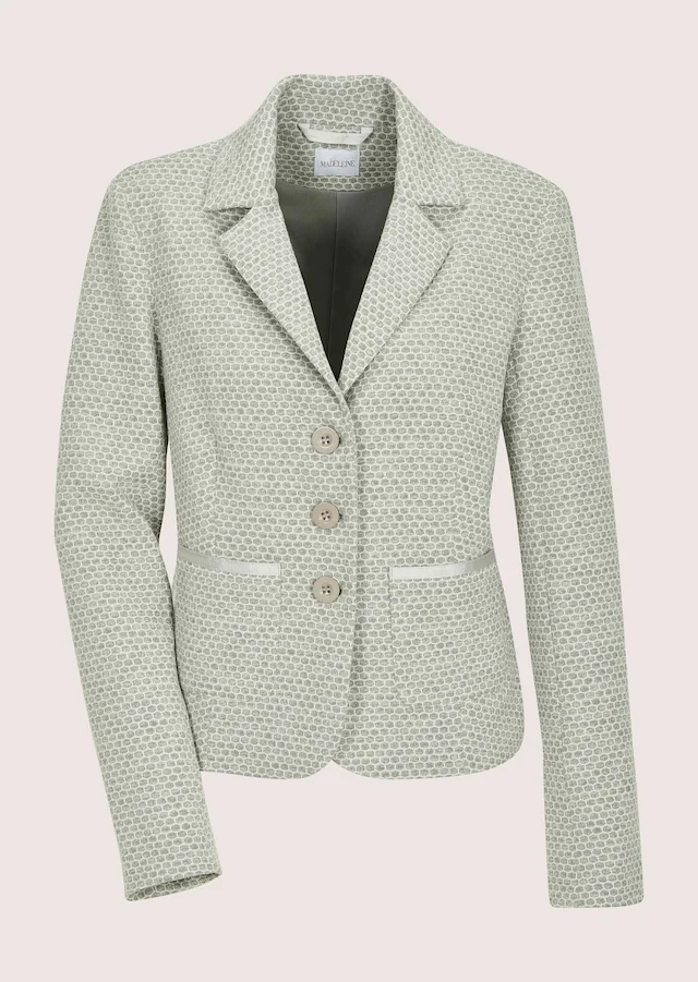 MADELEINE Jackenblazer »Jerseyblazer Kurzblazer mit Wabenmuster« Strukturjersey