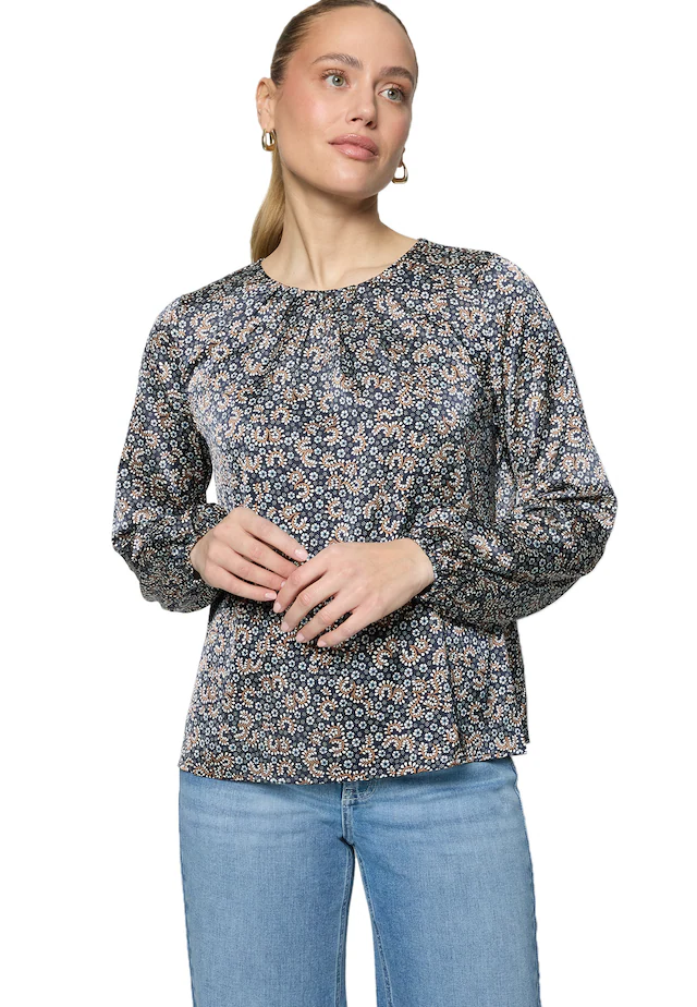 Zero Satinbluse »Damen mit Druck«