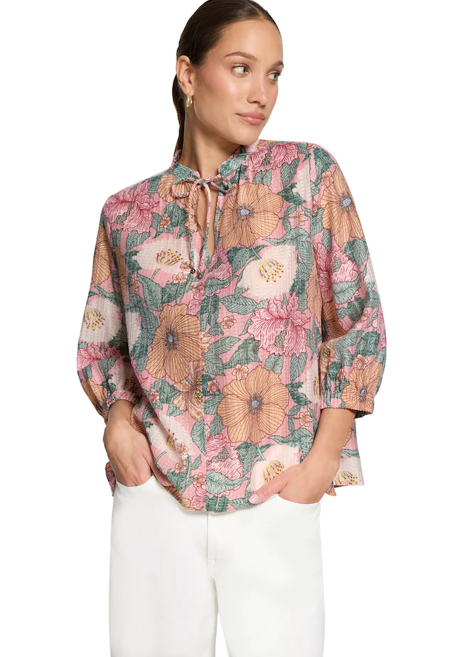 Zero Schlupfbluse »Damen mit Blumenprint«