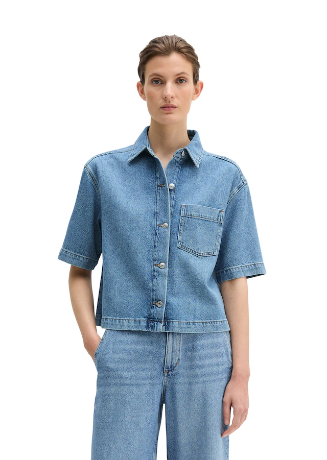 Marc O'Polo Jeansbluse »aus Lyocell-Leinen-Baumwolle-Mix«