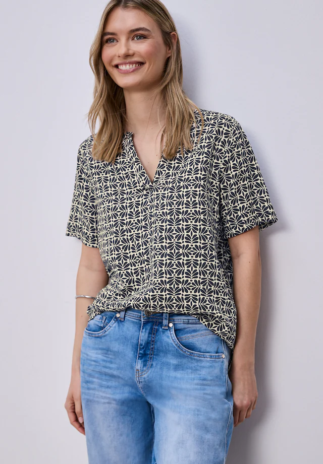 STREET ONE Klassische Bluse mit Turn-Up Funktion
