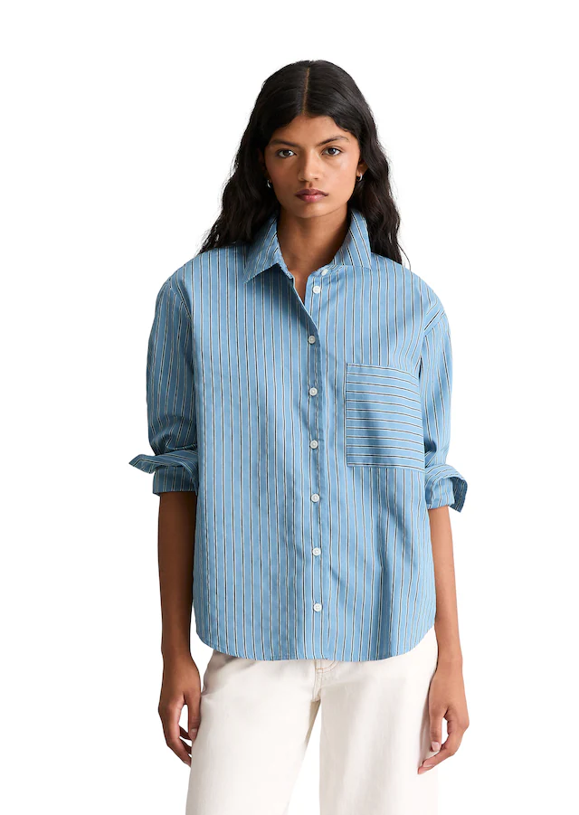Marc O'Polo DENIM Langarmbluse »aus Organic Cotton Lyocell-Mix«