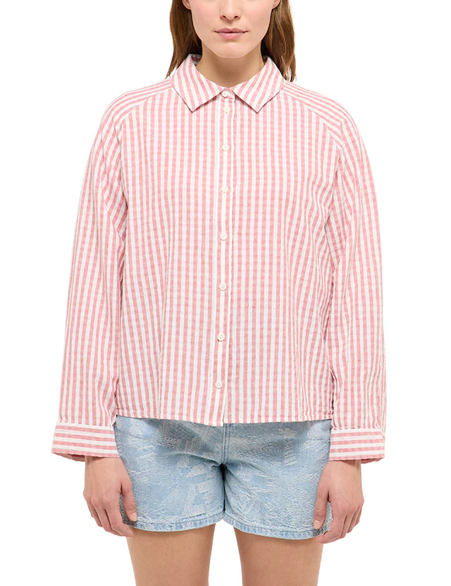 MUSTANG Langarmbluse »Damen Style Bellflower«