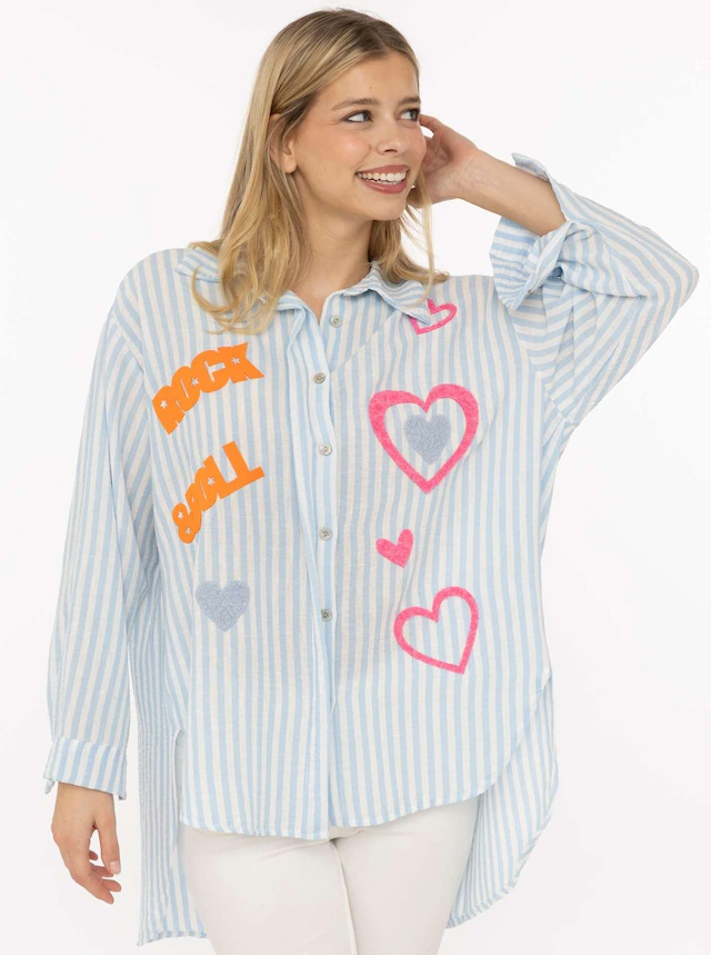 Zwillingsherz Hemdbluse »
