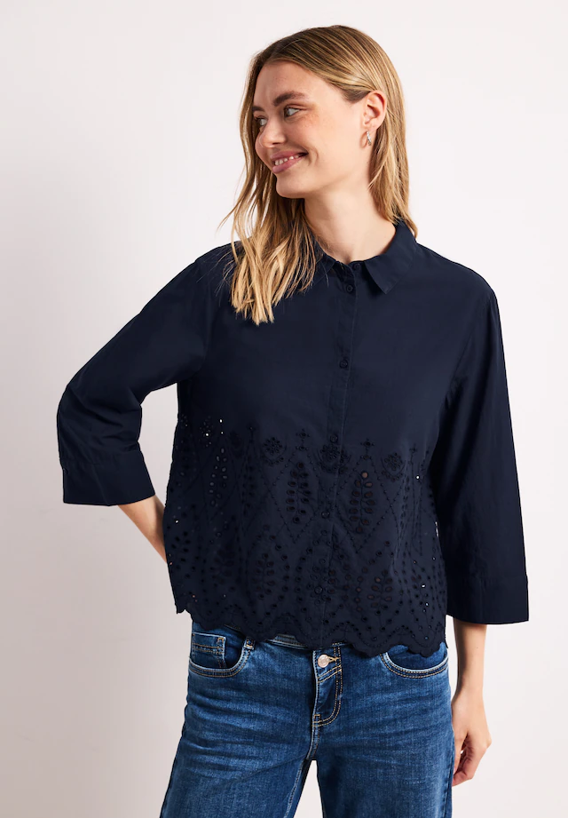 STREET ONE Hemdbluse mit 3/4 Ärmeln